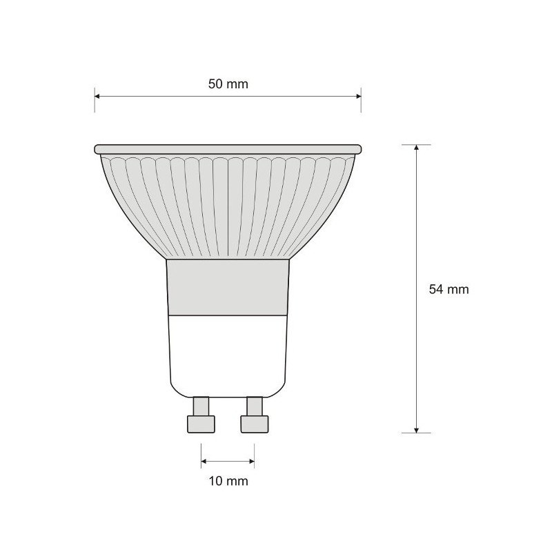 LED ART bulb, GU10, 1.2W, 100lm, warm color