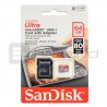 SanDisk Ultra microSD 64GB 80MB/s UHS-I Class 10 memory card with adapter - zdjęcie 2