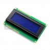 LCD display 4x20 characters blue - double connector - zdjęcie 2