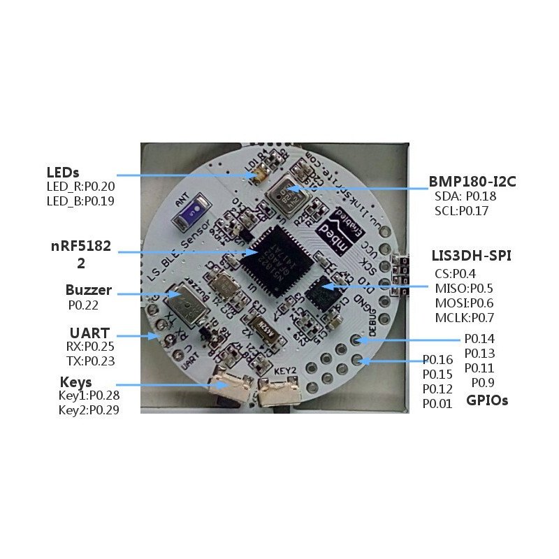LinkSprite - Mbed BLE Sensors Tag - development board with Bluetooth 4.0 BLE