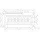 LCD display 2x16 characters black and orange LCD display 2x16 characters black and orange
