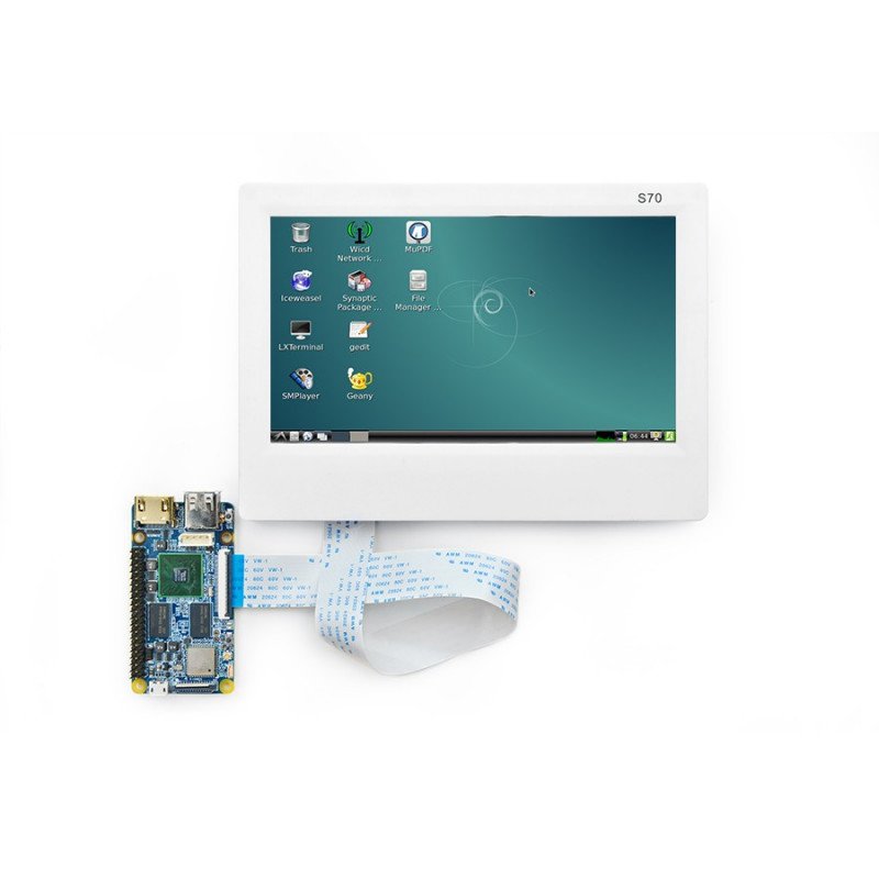 Ekran dotykowy rezystanacyjny S70 LCD 7'' 800x480px dla NanoPi
