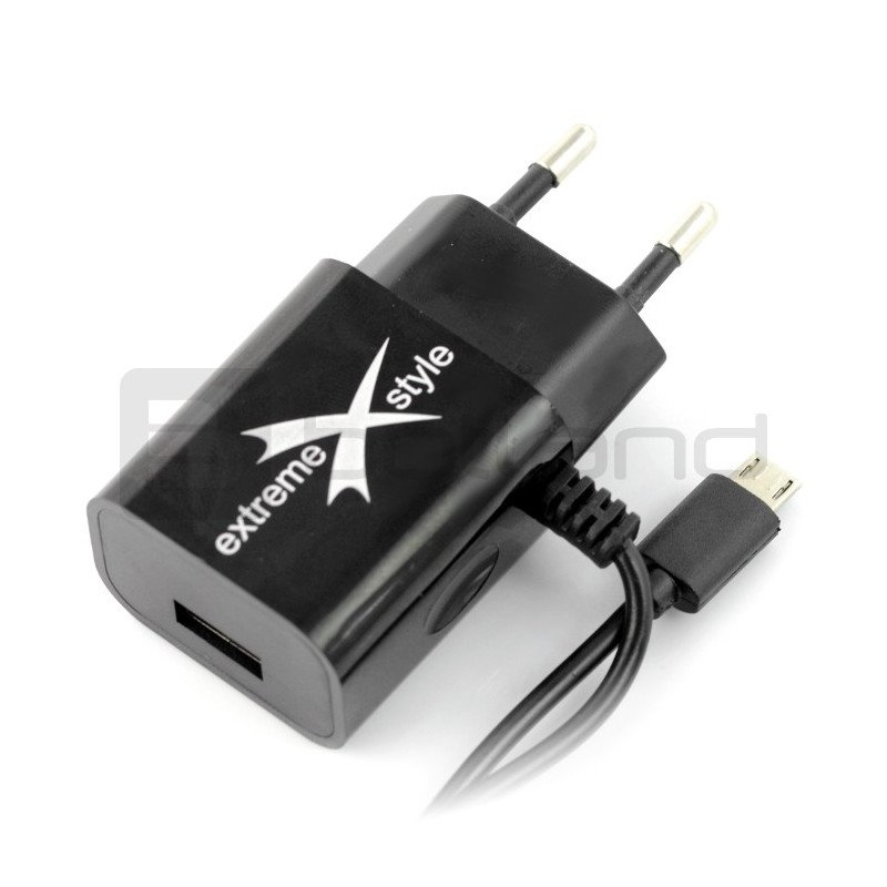 Extreme microUSB + USB 5V 2,1A power adapter