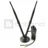 LTE 2x5dBI antenna with stand, cables and SMA connectors - zdjęcie 1