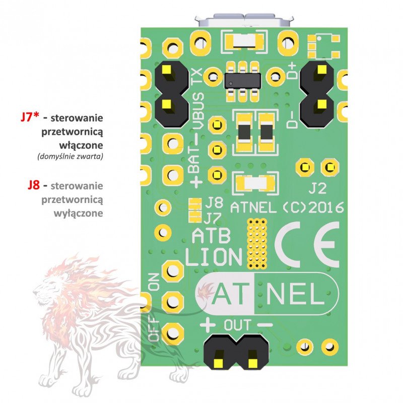 ATB DIGI-LION - battery charger, DC-DC converter, microcontroller - 3in1