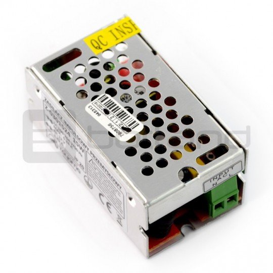 Industrial impulse power supply for LED strips and strips 12V / 1.25A / 15W