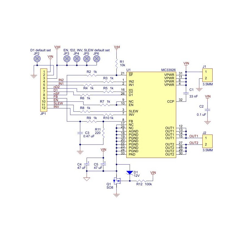 MC33926 - single-channel motor controller - module