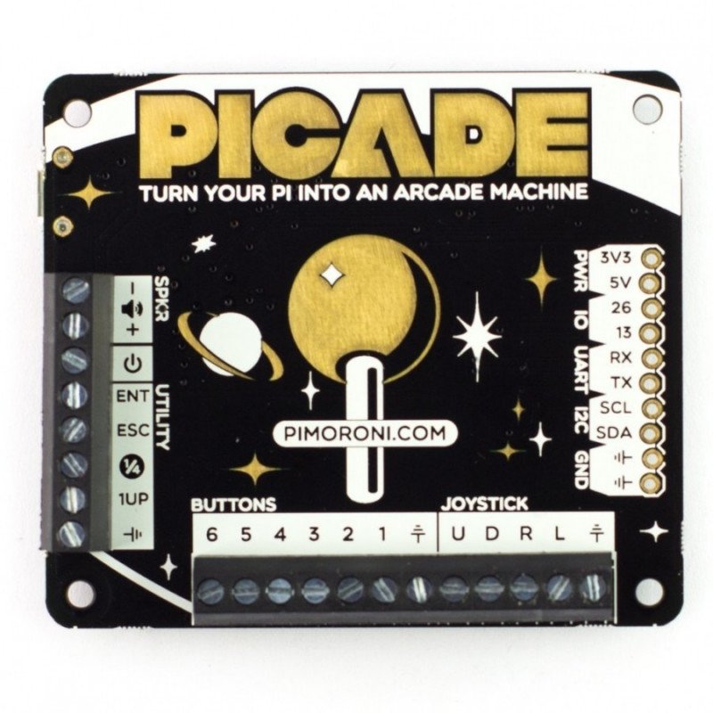 Picade set - retro console - cap for Raspberry Pi + accessories