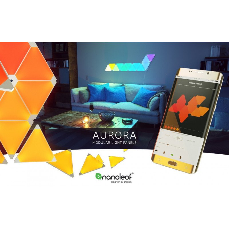Aurora Nanoleaf Light Panels Smarter Kit - 9 panels + controller