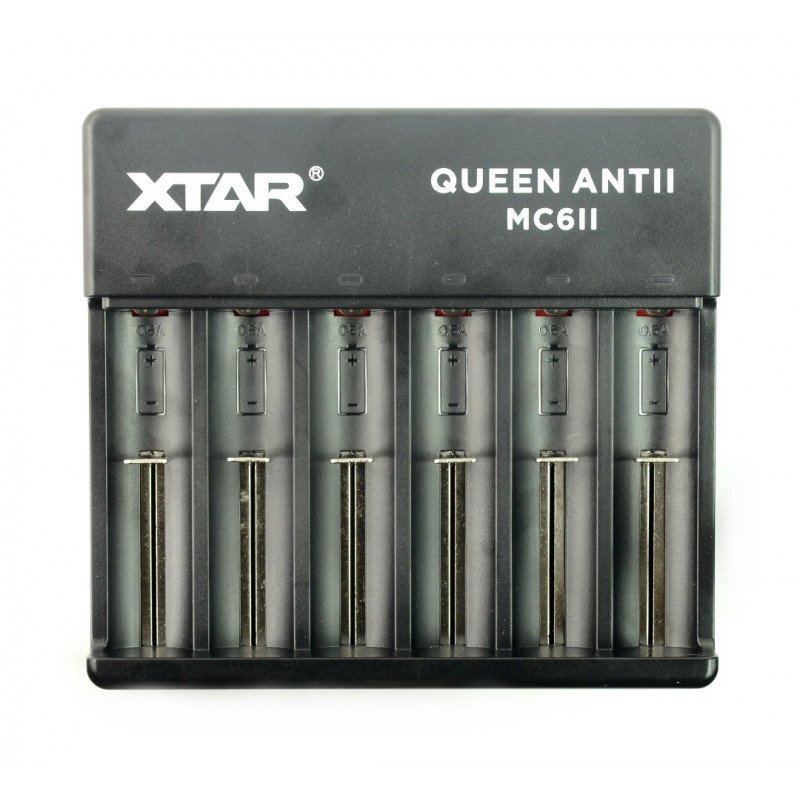 Li-Ion battery charger - XTAR MC6 II - AA, AAA 1-6 pcs.