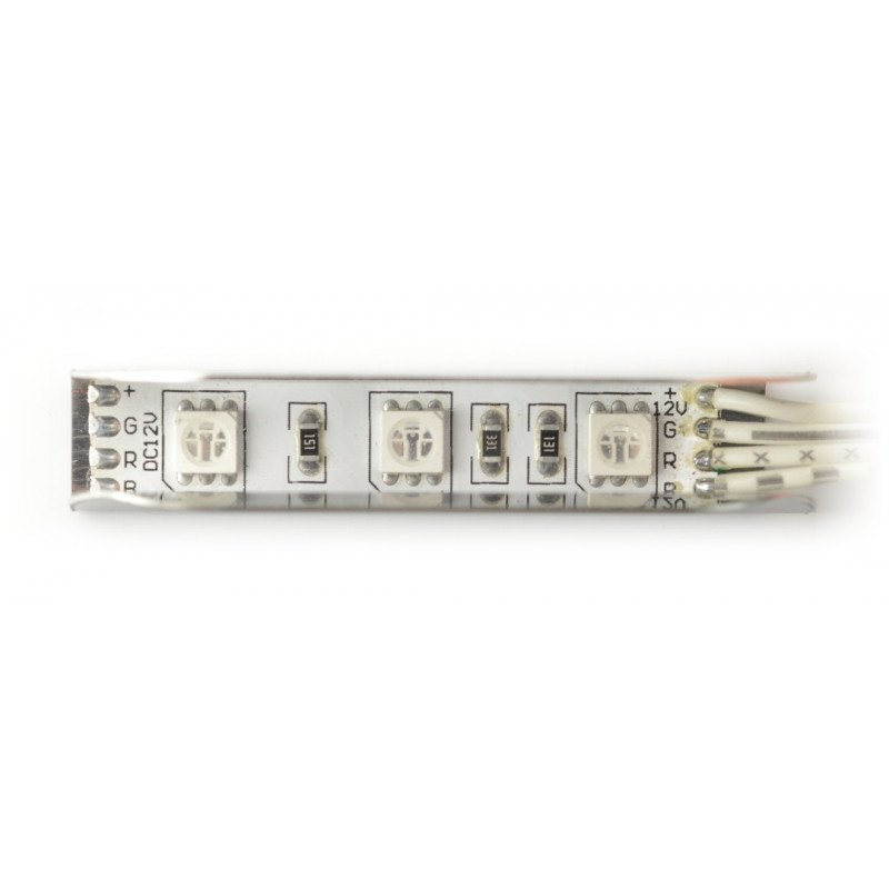 LED shelf lighting NSS60 - 3 diodes, RGB - 12V / 0.72W - stainless steel