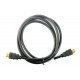 Przewód HDMI high speed with ethernet Goobay - dł. 0,5m Przewód HDMI high speed with ethernet Goobay - dł. 0,5m