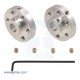 Aluminium Hub for 6 mm shafts Aluminium Hub for 6 mm shafts