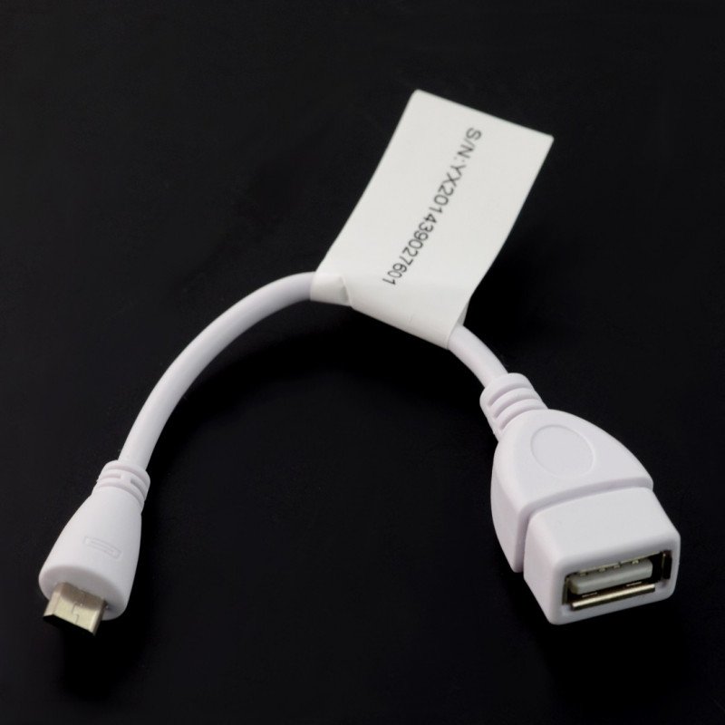 Adapter USB OTG - biały