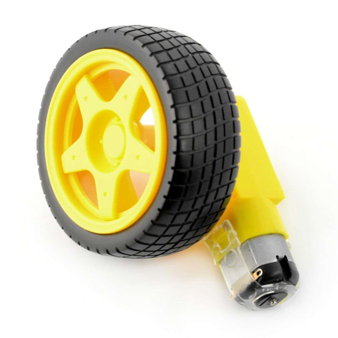 1/2/5pcs Plastic Tire Wheel DC 3-6v Gear Motor for arduino Smart Car Robot iv 