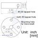 Aluminium 3mm mounting hub Aluminium 3mm mounting hub