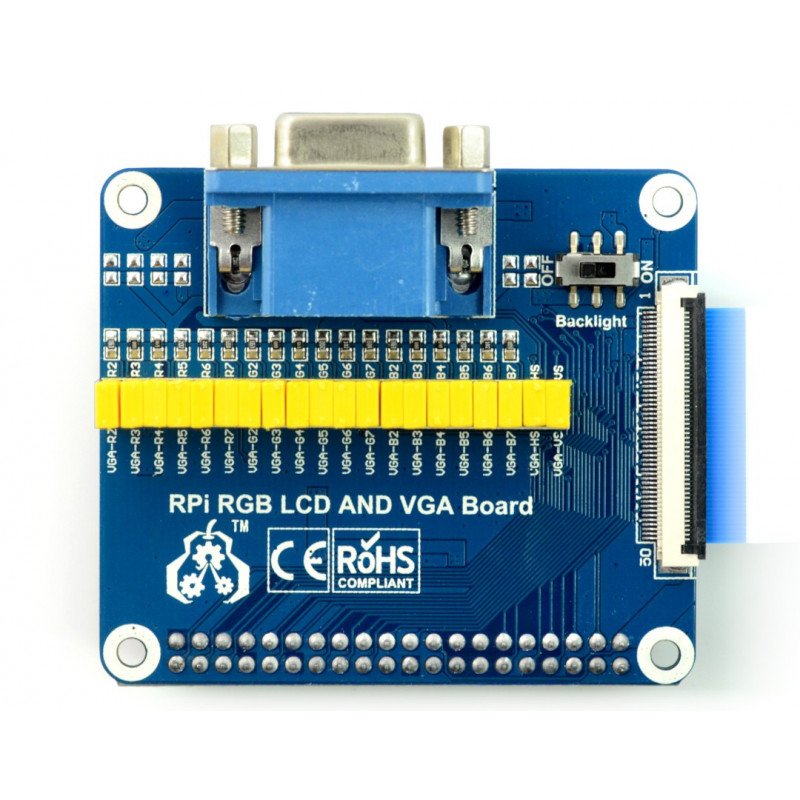 Adapter for LCD monitor RGB and VGA Raspberry Pi
