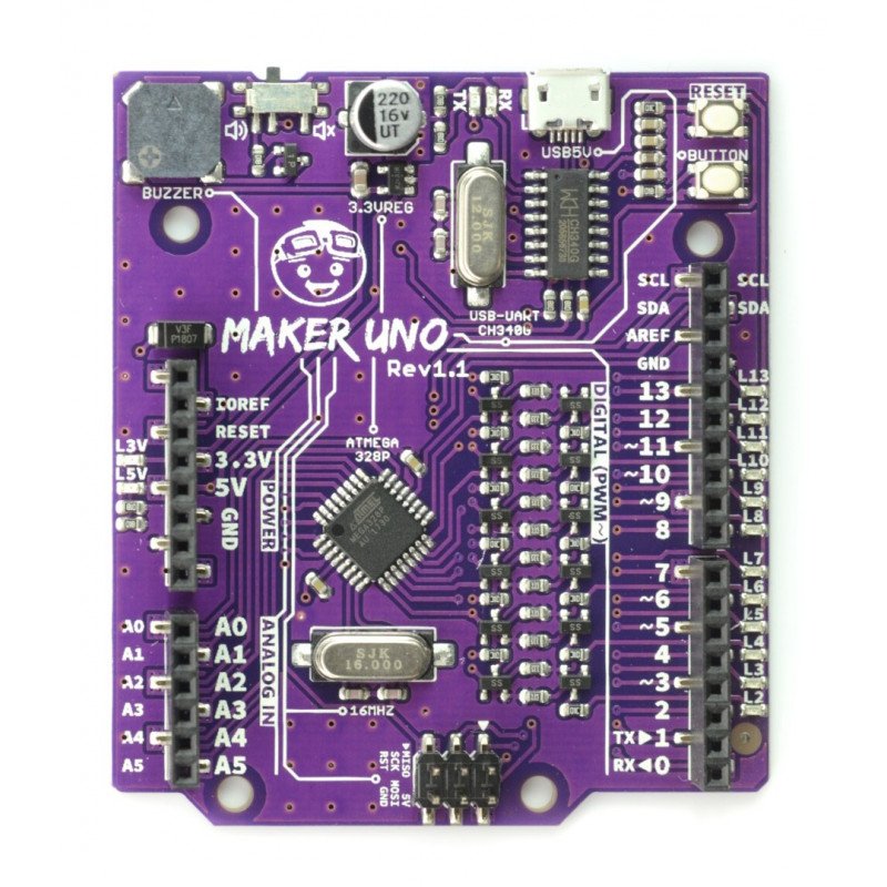Cytron Maker UNO is compatible with Arduino