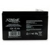 Gel rechargeable battery 12V 15Ah Xtreme - zdjęcie 2