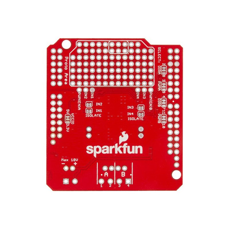 Ardumoto Shield for Arduino + motors and wheels - SparkFun