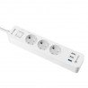 Power strip with protection - 3 sockets + 3USB with QuickCharge3.0 - BlitzWolf BW-PS1 - zdjęcie 1