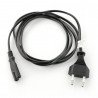 Power cord EURO (radio) CEE 7/16 - IEC 320 C7 1,8m - black - zdjęcie 2