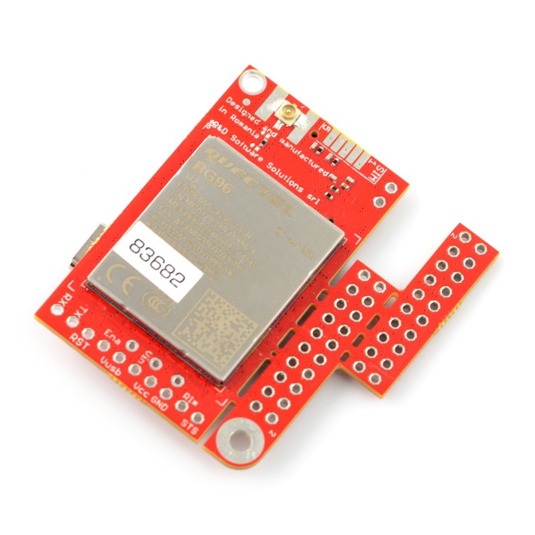 GSM LTE NB IoT EPRS GNSS module - u-GSM shield v2.19 BG96 u.FL - for Arduino and Raspberry Pi - u.FL connector