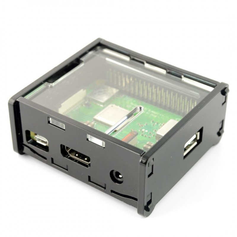 1PCS Black ABS Protective Enclosure Case Box Computer Raspbe NEW T2 