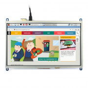 The screen is touch resistive TFT display, a 10.1" 1024x600px for Raspberry Pi 3/2/B+