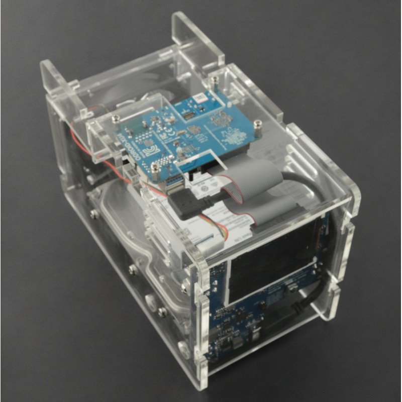CloudShell 2 Case 2 for Odroid XU4 - elements for building a NAS file server - transparent