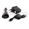 Power supply kit - AC / DC / USB / MicroUSB 1A EZ-116 chargers - zdjęcie 2