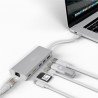 USB-C™ Multiport Adapter (HDMI 4k 30 Hz, USB, CR, RJ45, PD), aluminium, silver - zdjęcie 5