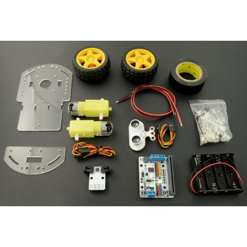 ElecFreaks Motor:bit acrylic smart car kit(without micro:bit board)