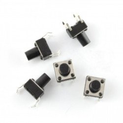 Tact Switch 6x6mm / THT 8mm - 5pcs