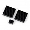 Heat sink kit for Raspberry Pi RPI-Coolkit.9 with thermal tape - black - zdjęcie 1