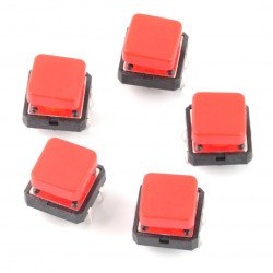 Tact Switch 12x12mm z nasadką zielony