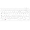 Official keyboard for Raspberry Pi Model 3B+/3B/2B - red-white - zdjęcie 5
