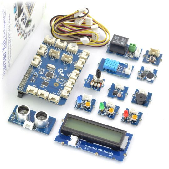 Grove - Pi+ StarterKit for Raspberry Pi 3B+/3B/2B* Botland - Robotic Shop