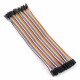 Connecting cables female-female 20cm - 40pcs.* Connecting cables female-female 20cm - 40pcs.*