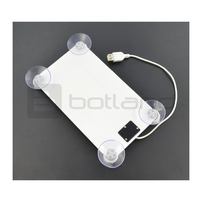 Solar cell 2W / 6V with suction cups 210x120x2,2mm