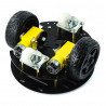 Chassis Round 2WD - Robot Chassis with DC Motor Drive - aluminum - black - zdjęcie 2