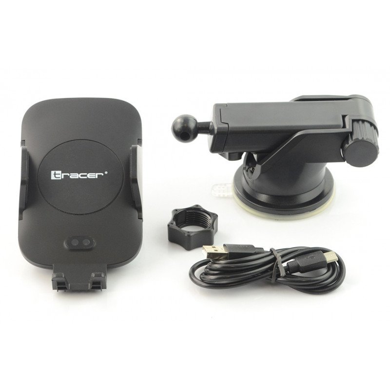 Car phone holder with wireless charging - automatic - Tracer Wireless Automatic