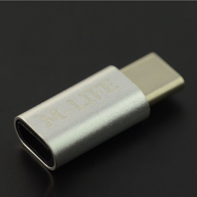 Micro USB - USB C type - silver