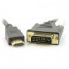 DVI - HDMI cord - 3m - zdjęcie 1