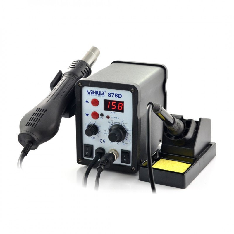 Soldering station 2in1 Yihua 878D - 700W