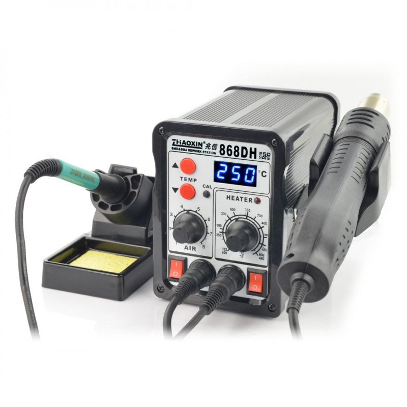Soldering station Zhaoxin 868DH with hot air - 760W