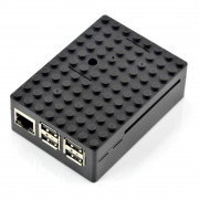 Pi-Blox - case for Raspberry Pi model 3B+/3B/2B - black