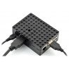 Pi-Blox - case for Raspberry Pi model 3B+/3B/2B - black - zdjęcie 3