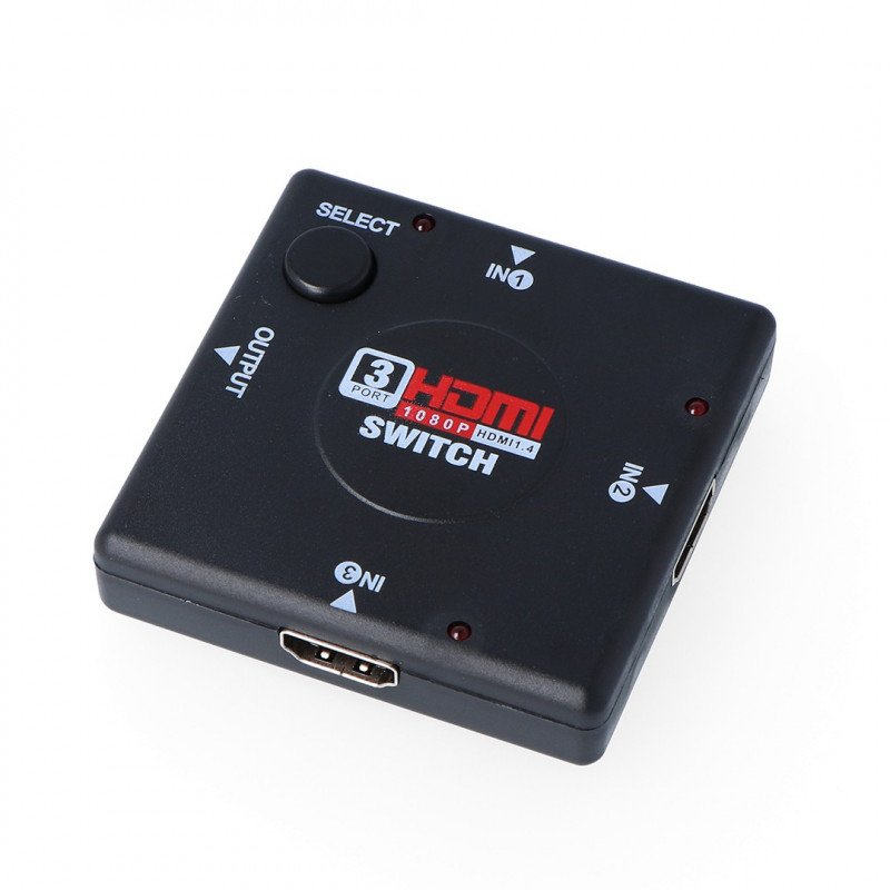 Switch HDMI 1.3b 1080p - 3 inputs*