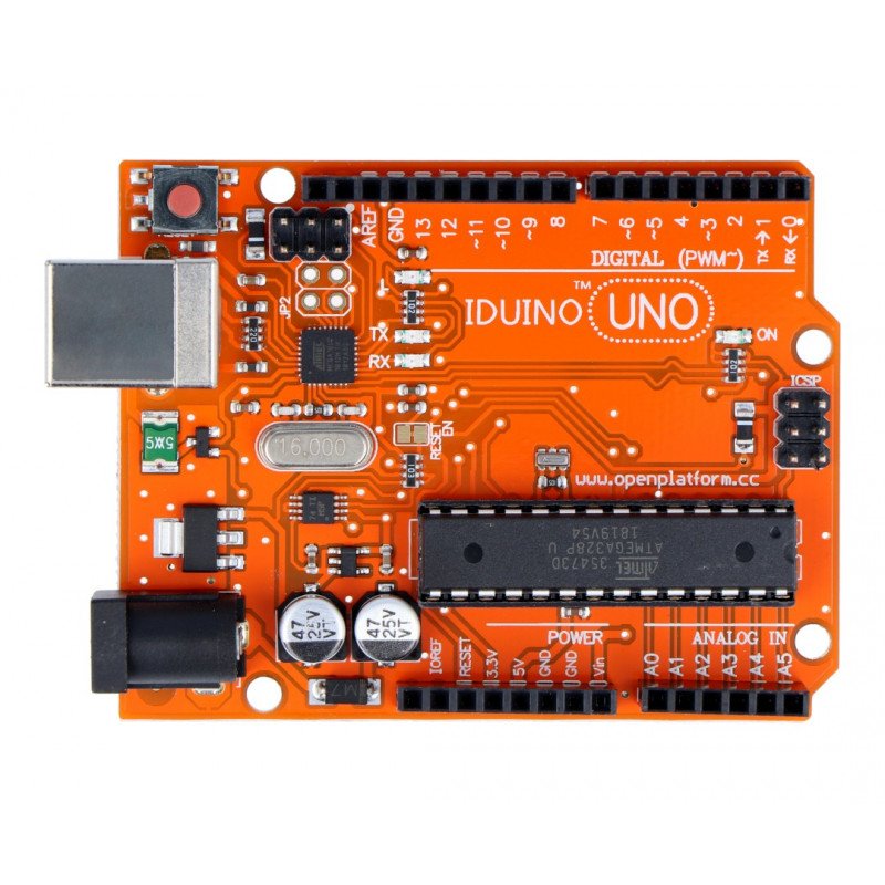 Iduino Uno - compatible with Arduino + USB wire Botland - Robotic Shop